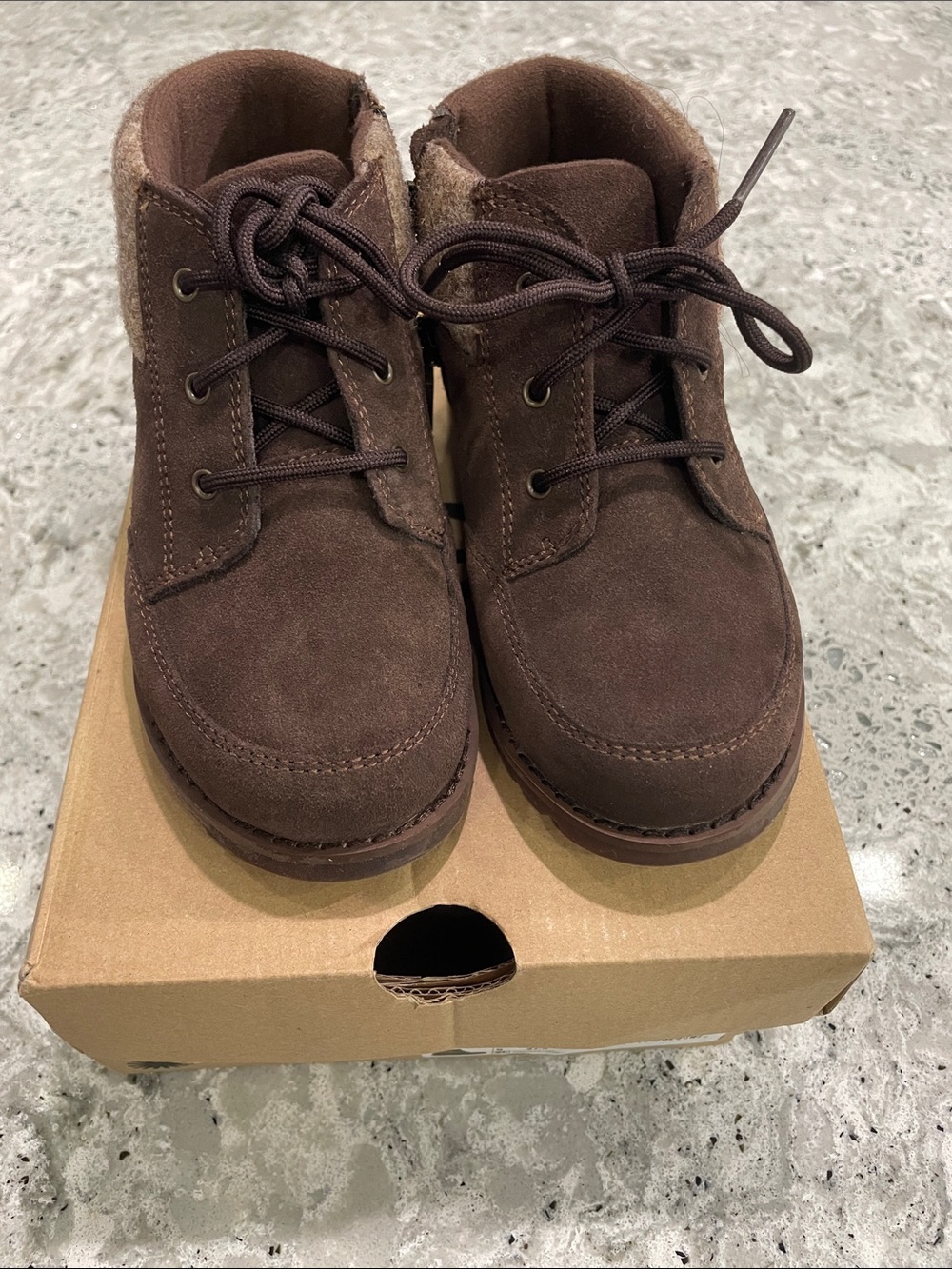 UGG TODDLER ORIN BROWN WOOL BOOTS SIZE 10 NIB HIKING